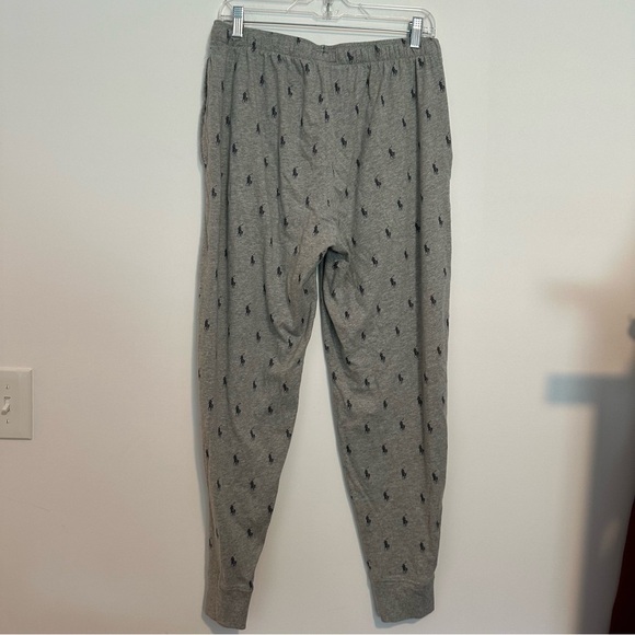 POLO RALPH LAUREN PONY PRINT GRAY JOGGER SWEATPANTS - Picture 5 of 8